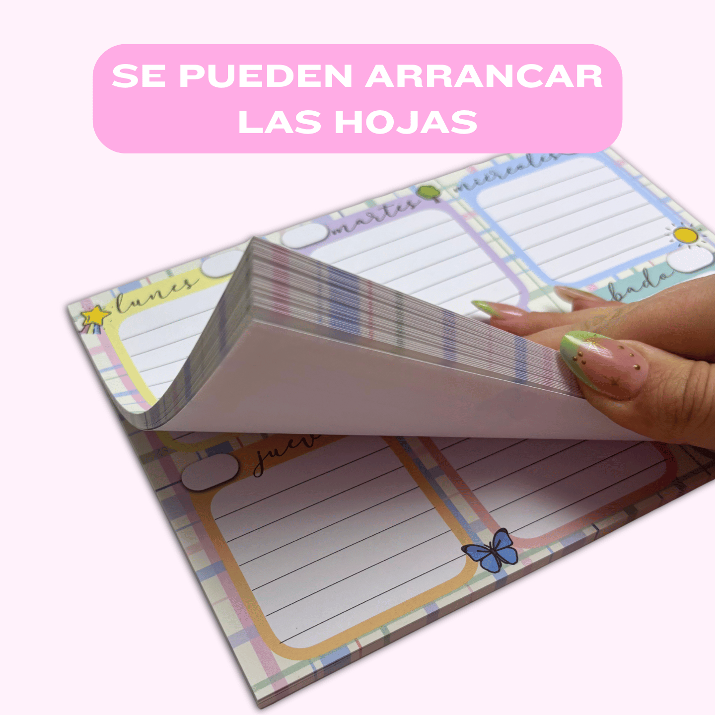 Bloc de Notas A5 - Semanal Horizontal