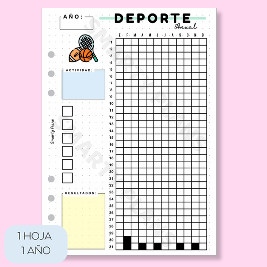 Hoja Anual - Deporte