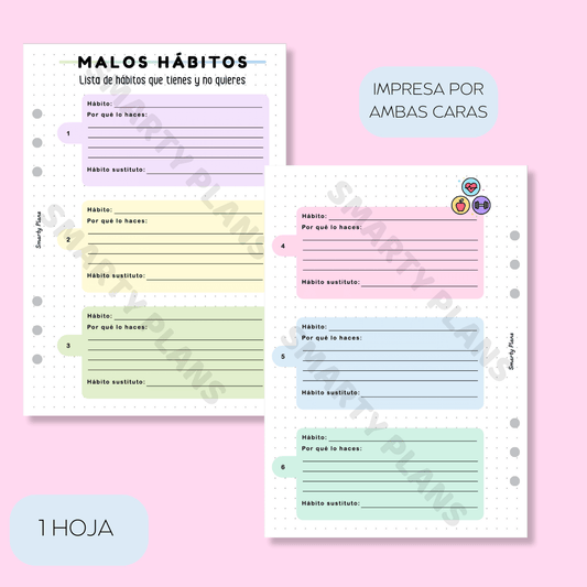 Plantilla Individual - Malos Hábitos