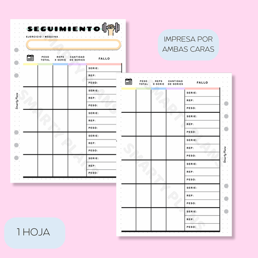Plantilla Individual - Seguimiento Gimnasio Gym