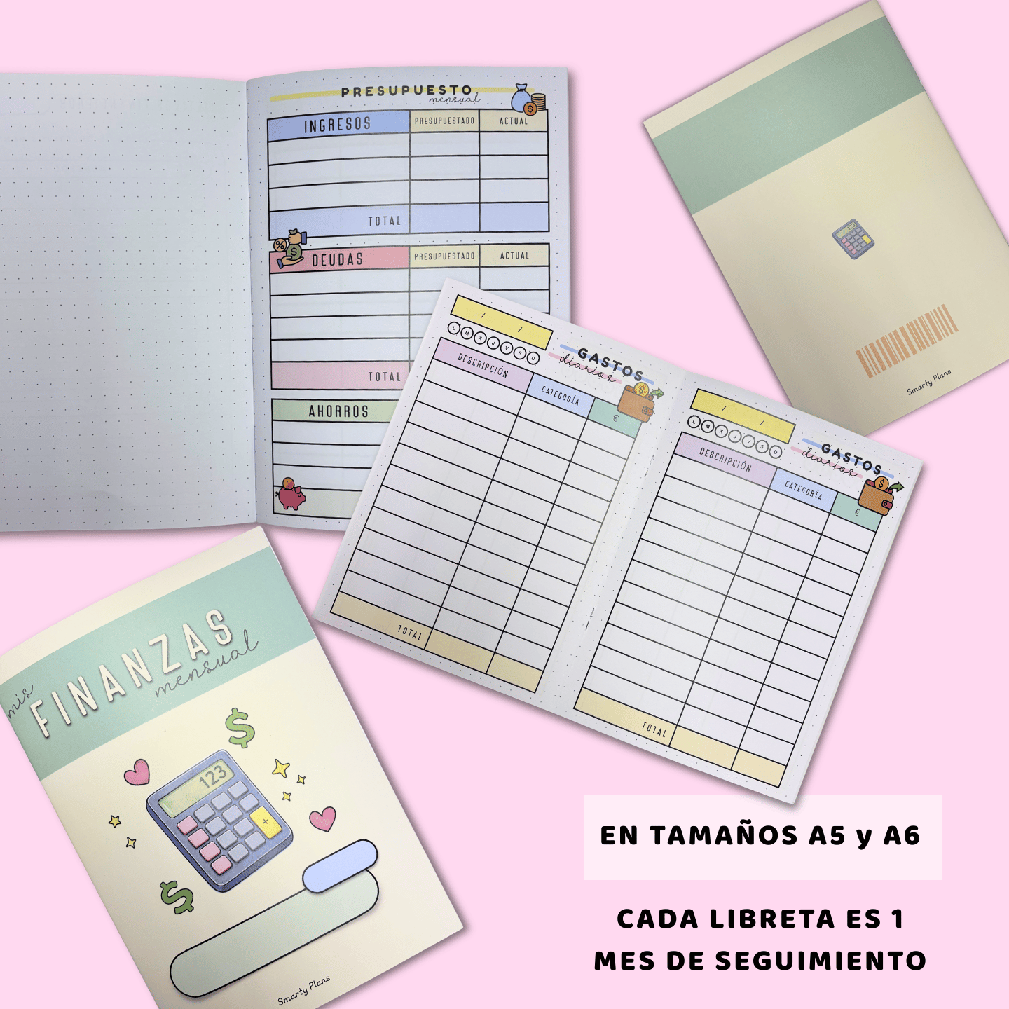 Libreta de Finanzas Mensual - Travel Journal