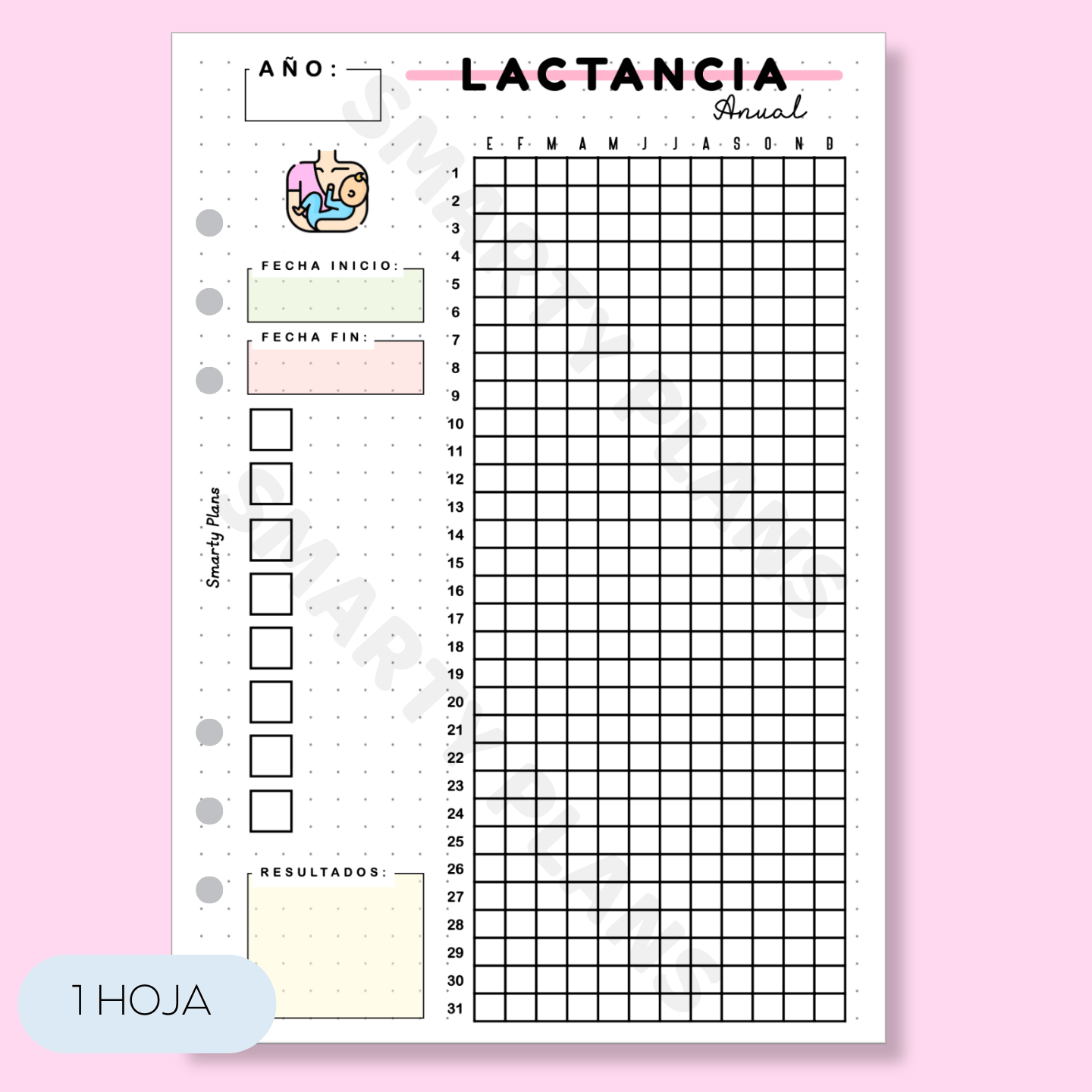 Hoja Anual - Lactancia