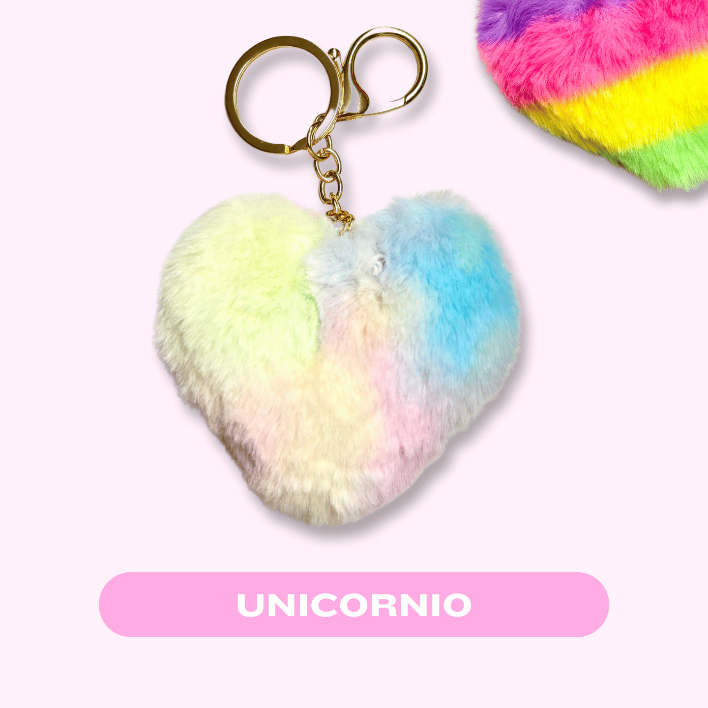 Llaveros Pompón - Corazón