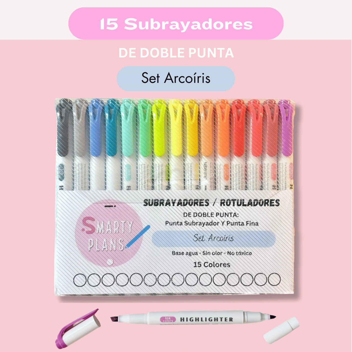 Subrayadores / Rotuladores - 15 colores
