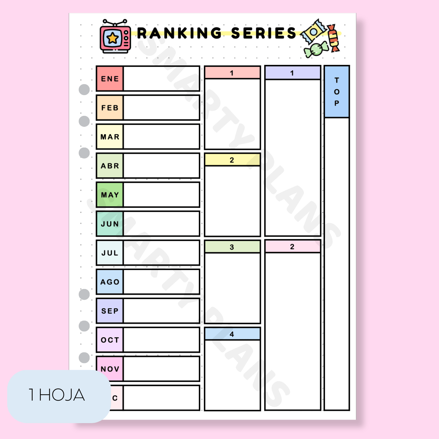 Hoja Anual - Ranking Series