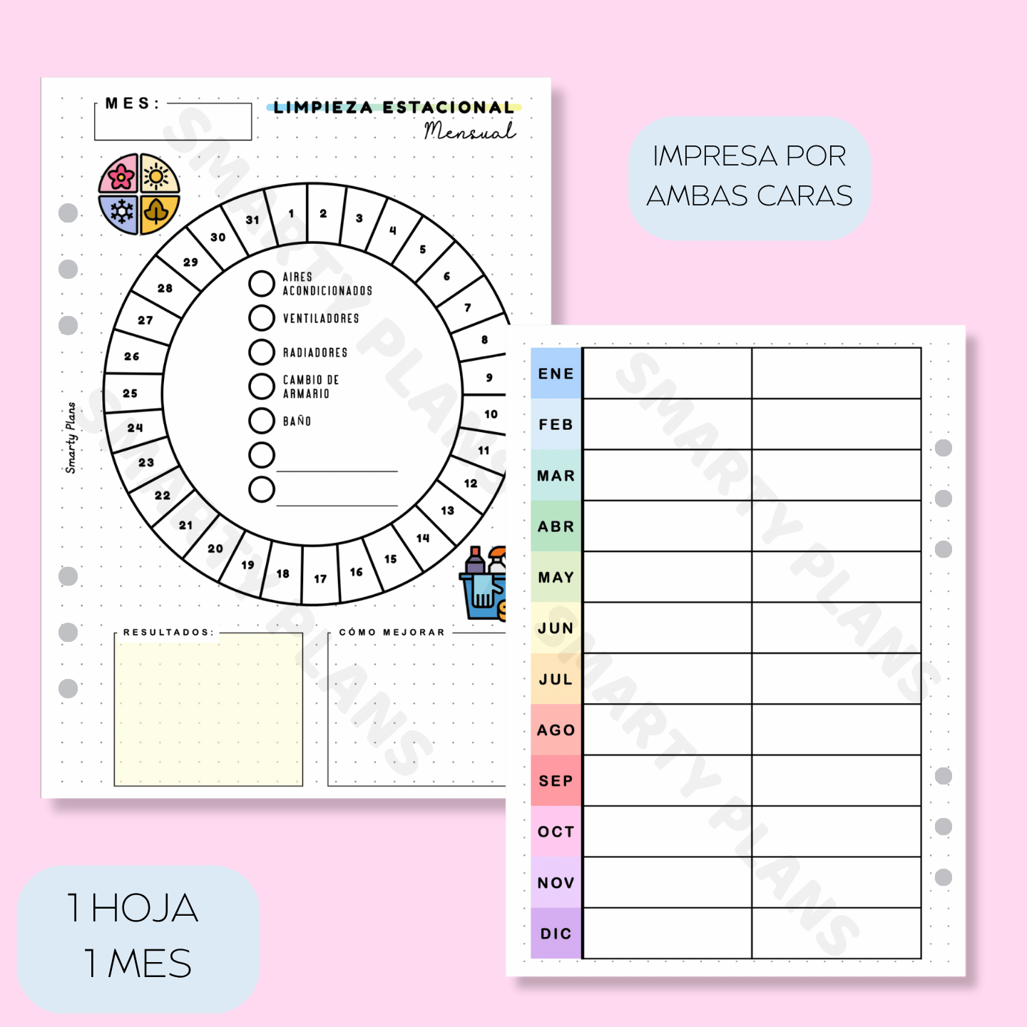 Plantilla Mensual - Limpieza Estacional