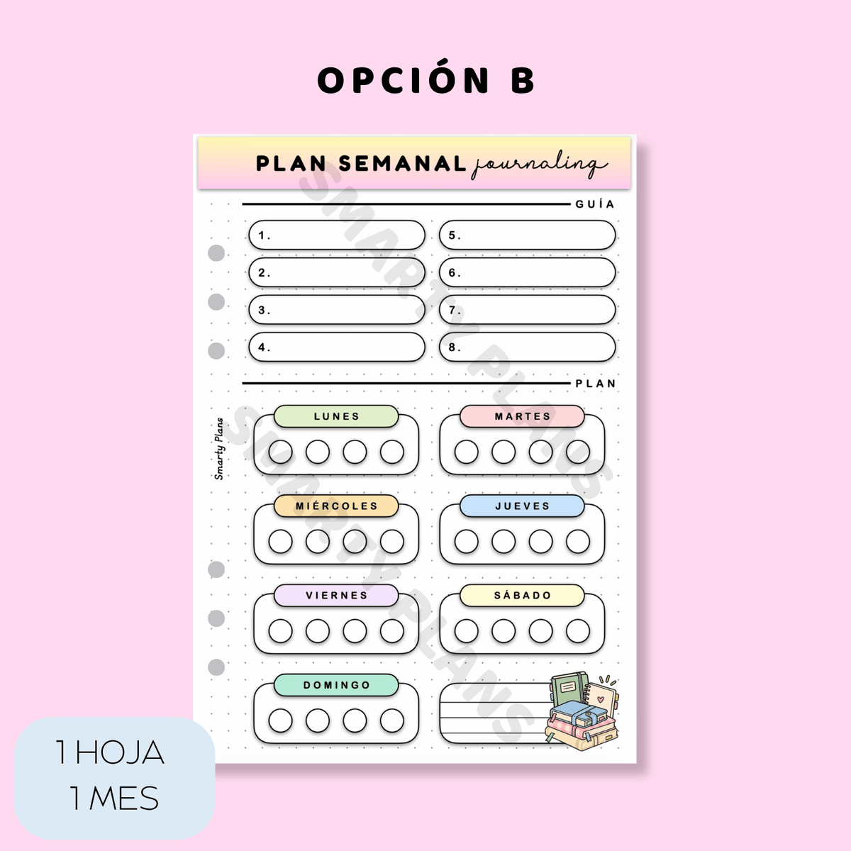 Plantilla Individual - Plan Semanal Journaling