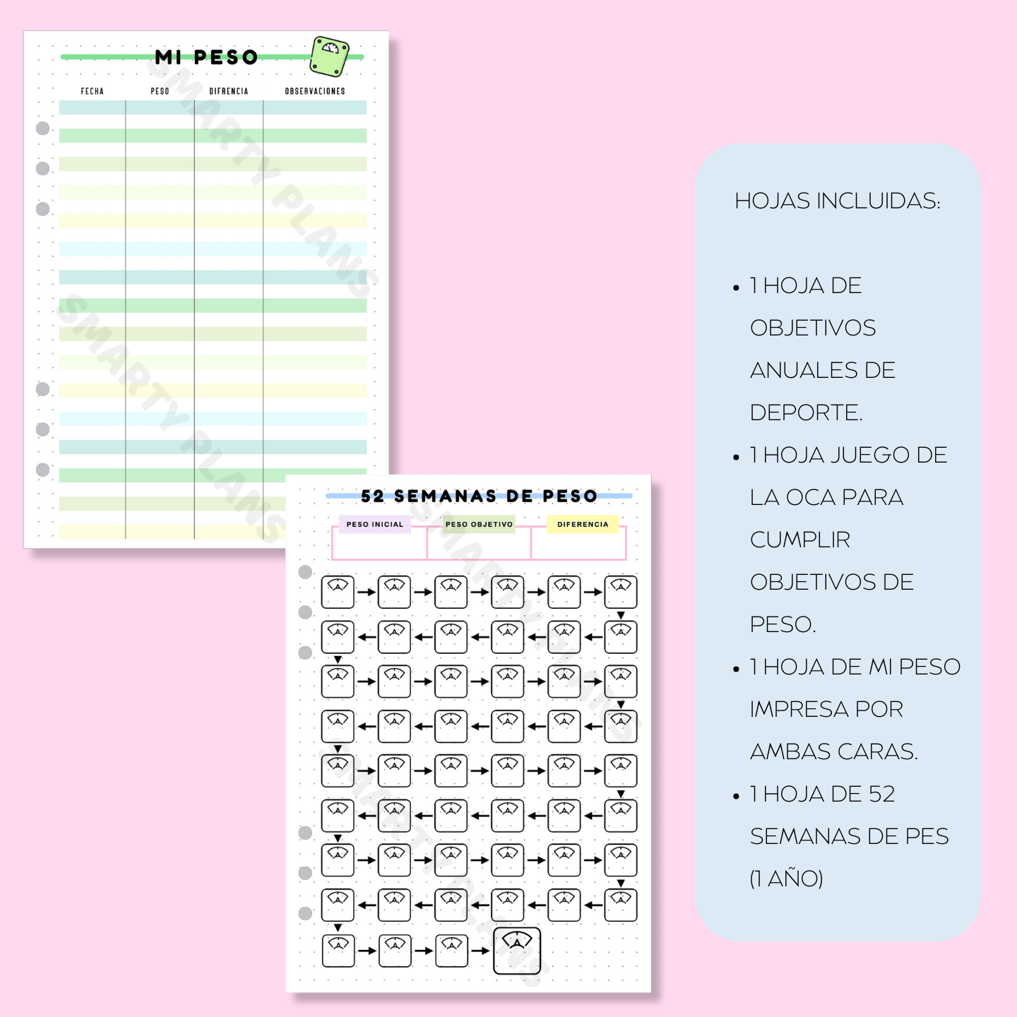 Pack Plantillas Anuales - Fitness Challenge