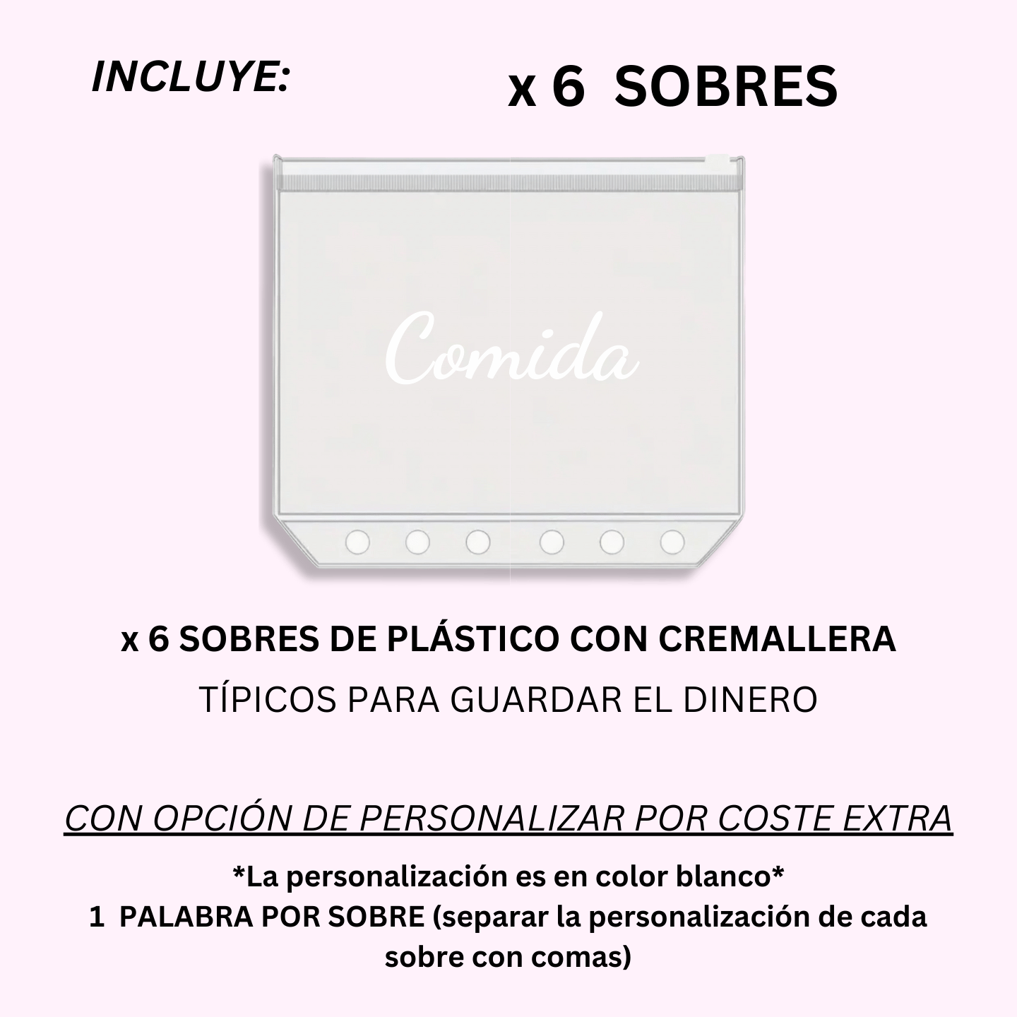 Kit A7 - Sobres de Dinero