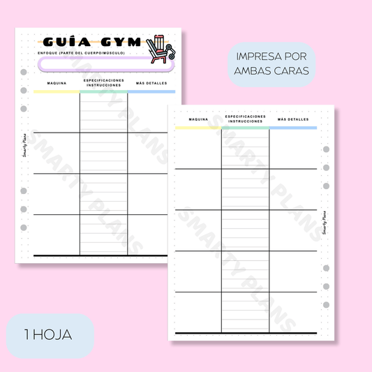 Plantilla Individual - Guía Gym