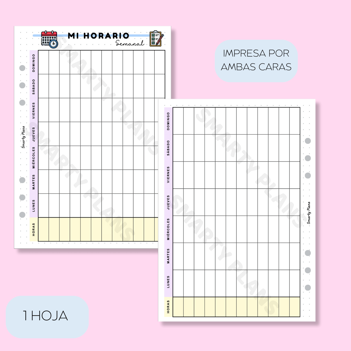 Plantilla Individual - Mi Horario