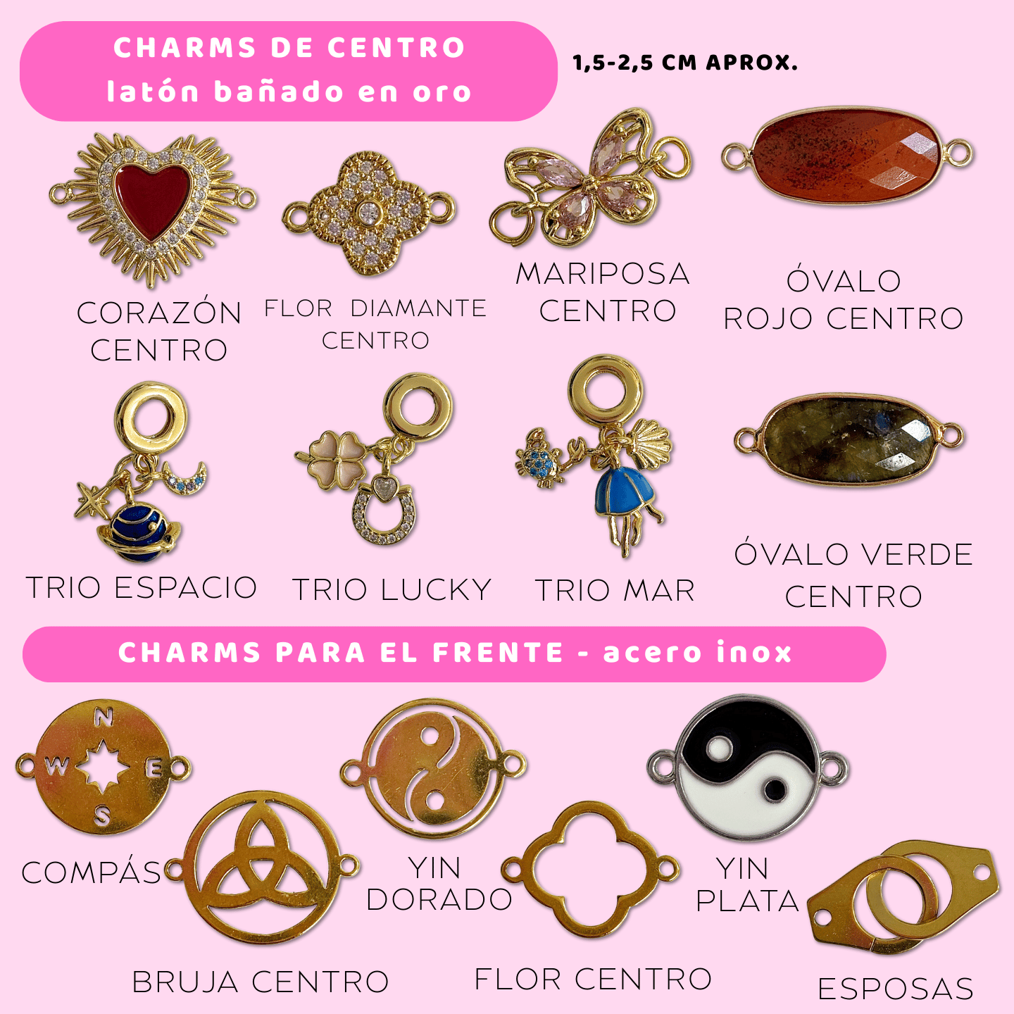 Charms Acero Inoxidable - Travel Journal