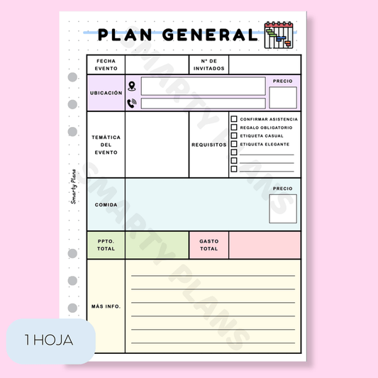 Plantilla Individual Eventos - Plan General