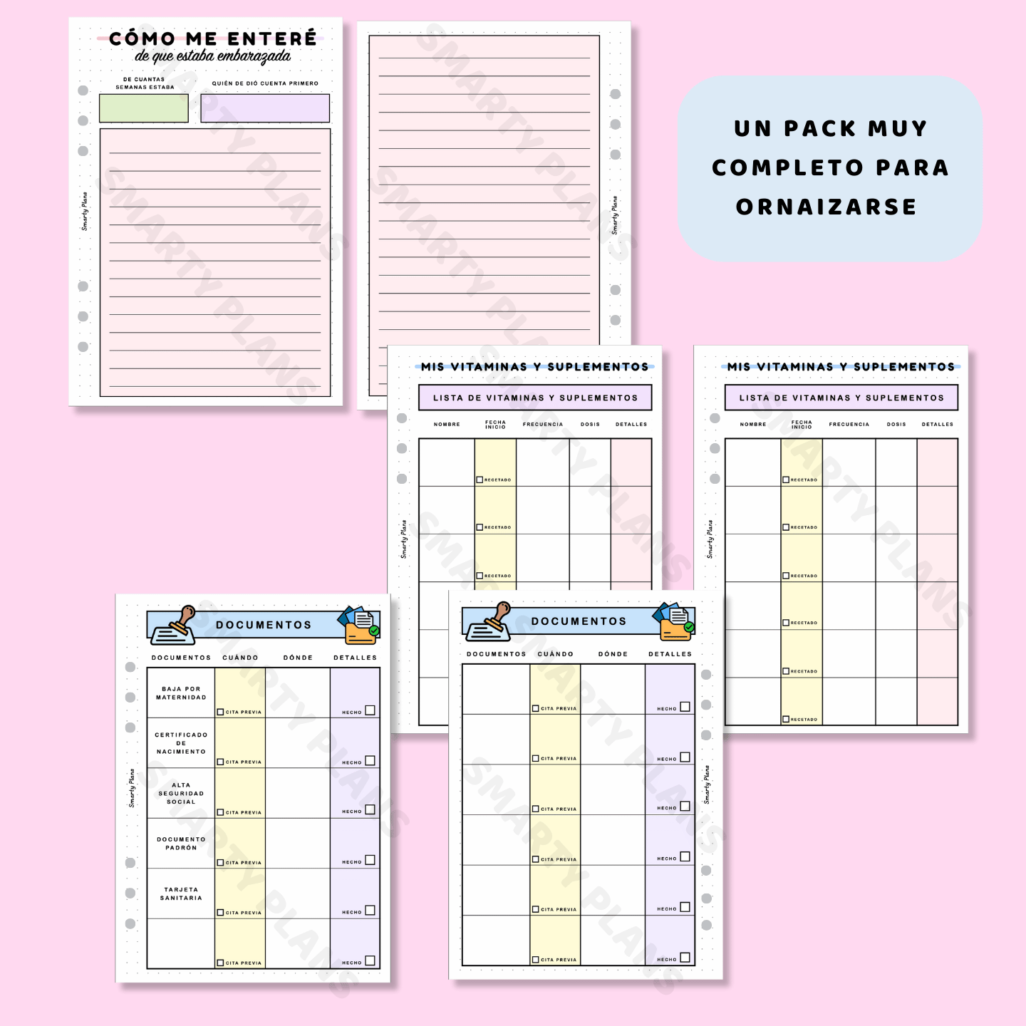 Pack Plantillas - Embarazo