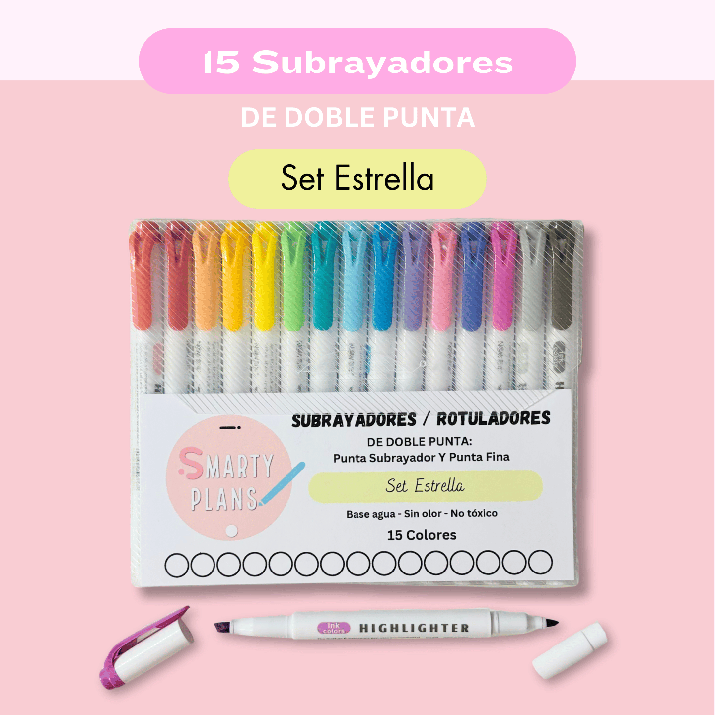 Subrayadores / Rotuladores - 15 colores