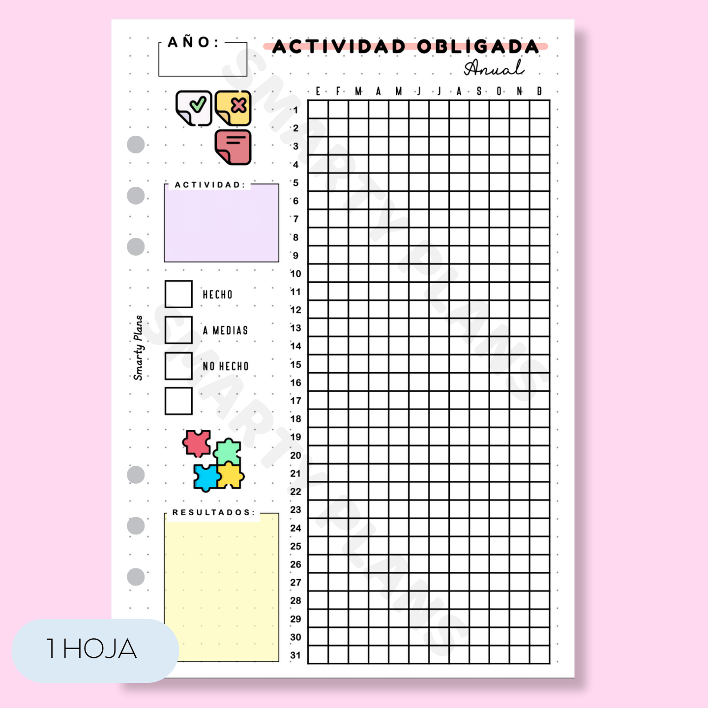 Hoja Anual - Actividad Obligada