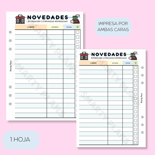 Plantilla Ocio - Novedades Literarias