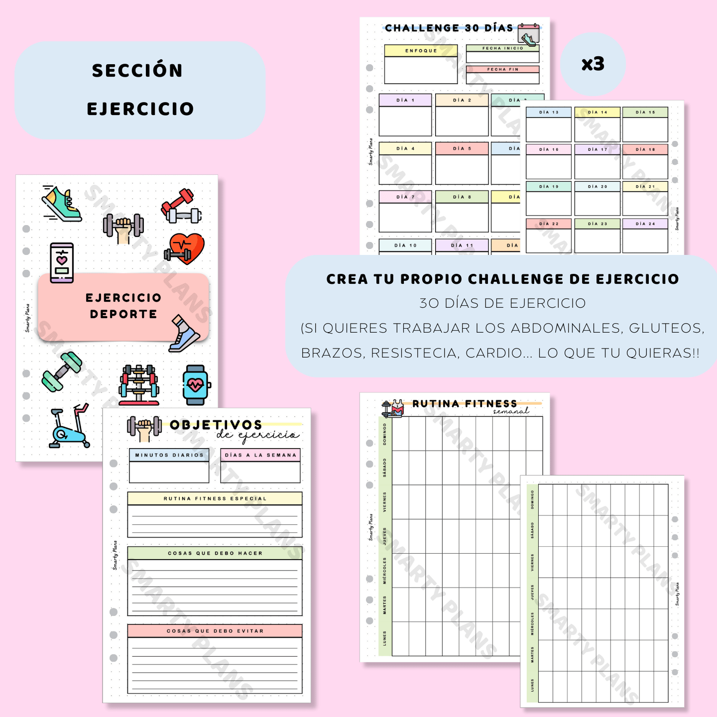 Pack Plantillas - Control Fitness