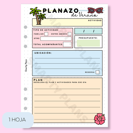 Plantilla Individual - Planazo de Verano