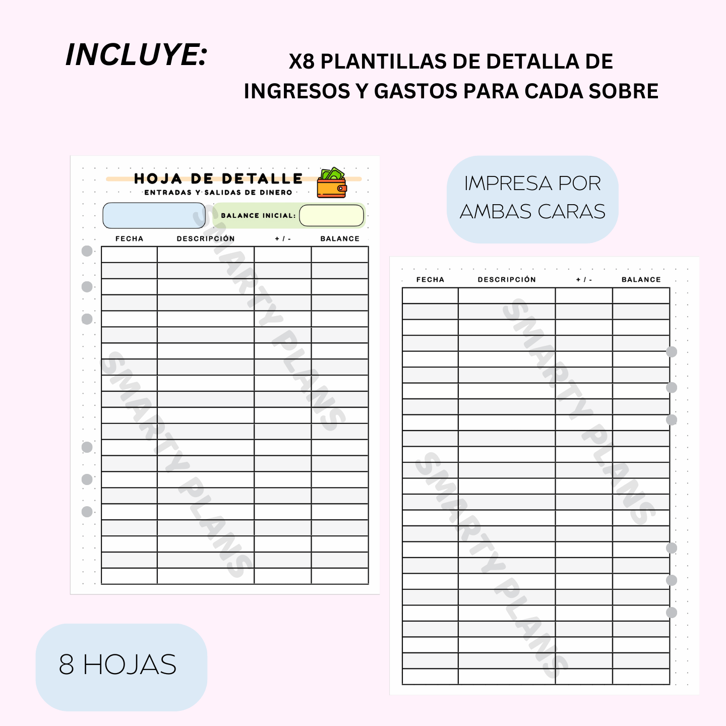 Kit Finanzas - Sobres de Dinero