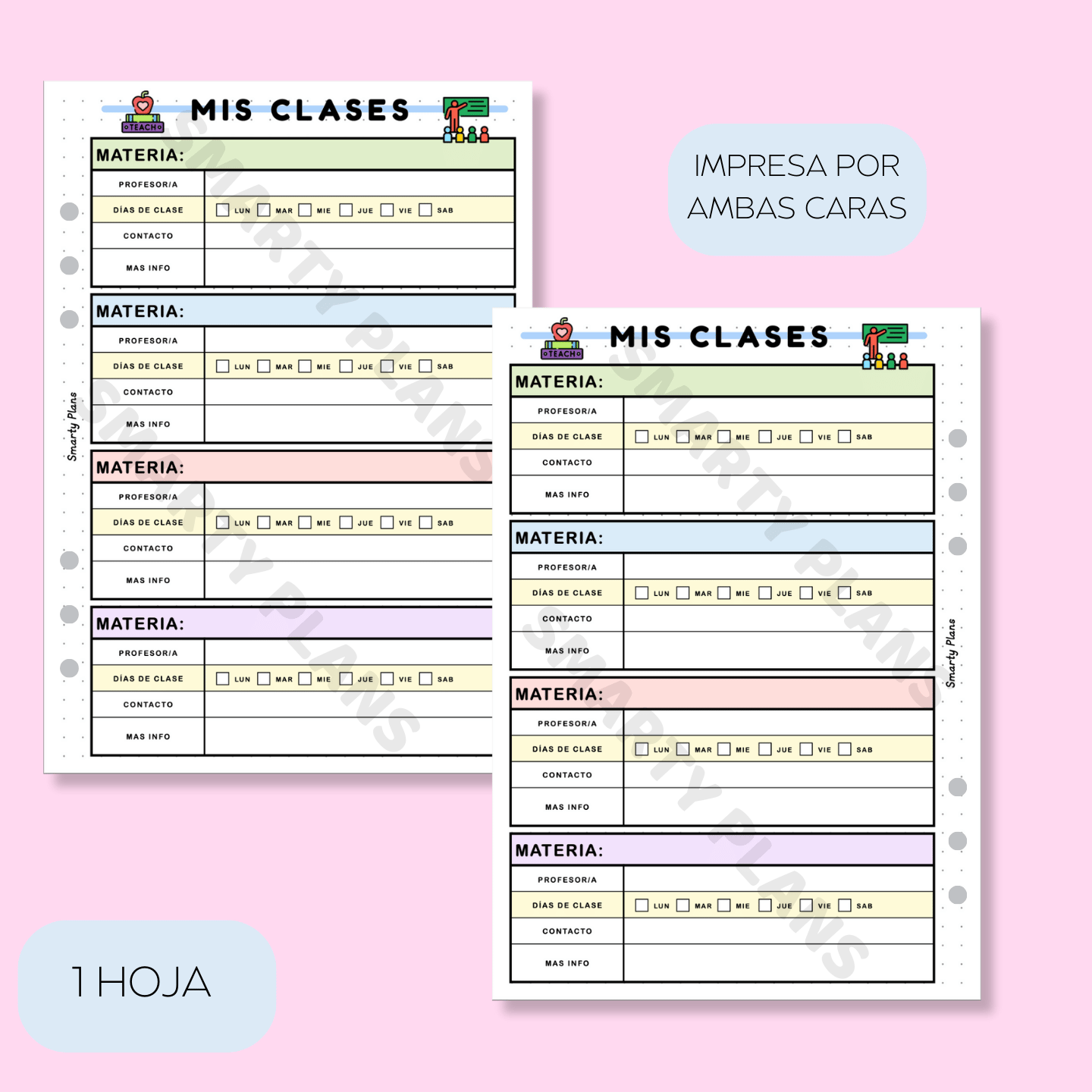 Plantilla Individual - Mis Clases