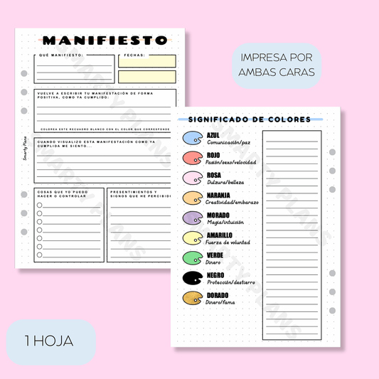 Plantilla Individual - Manifiesto