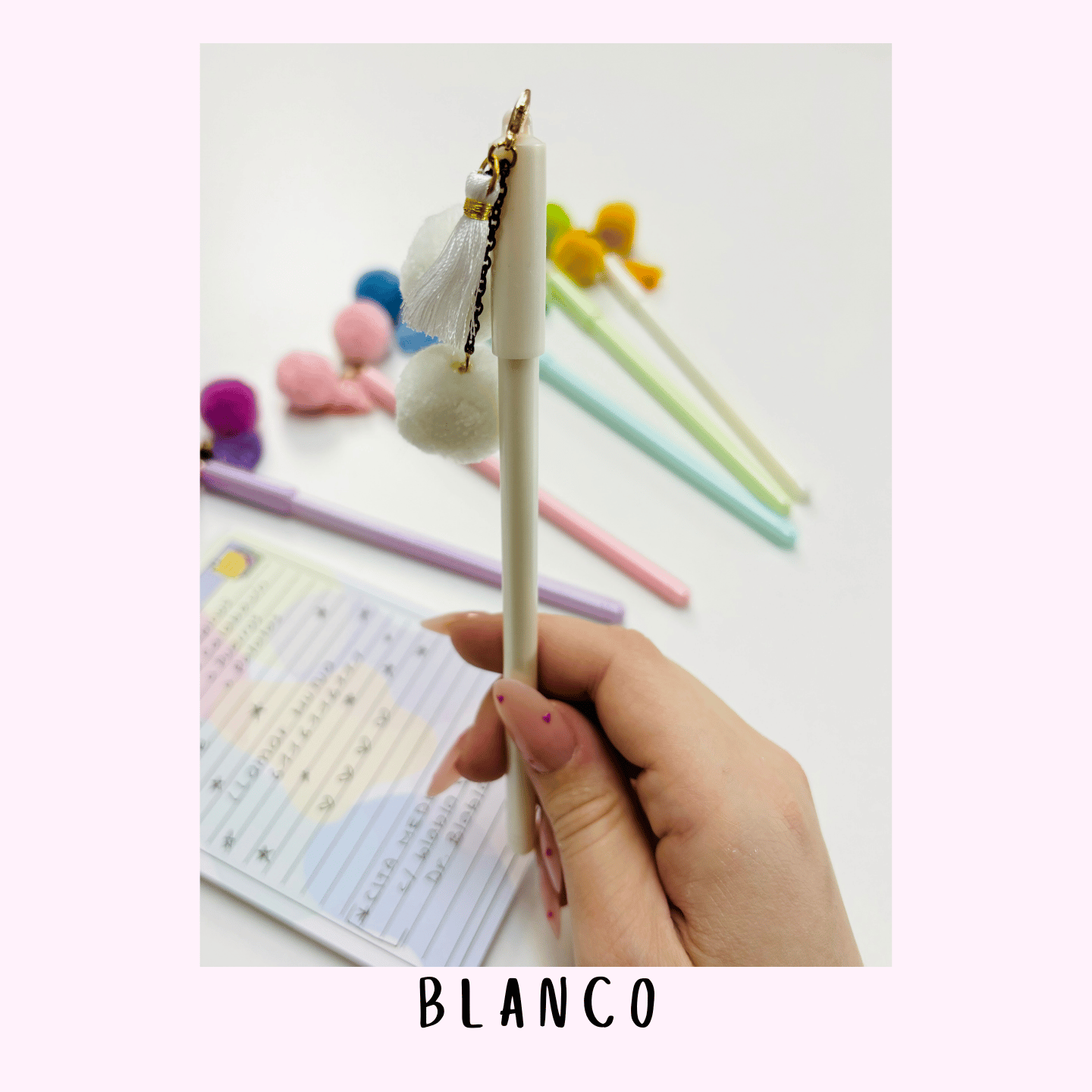 Bolígrafos Pompón - tinta negra