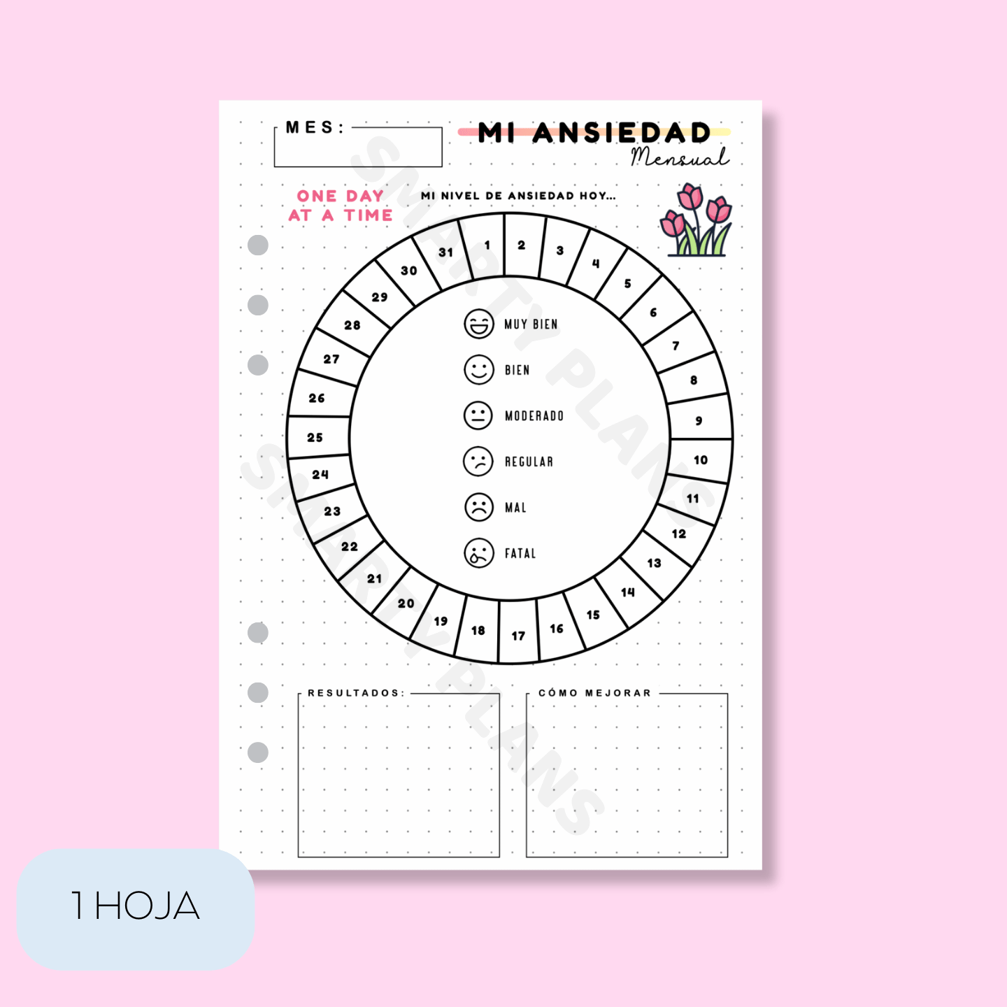 Plantilla Individual Mensual - Mi Ansiedad