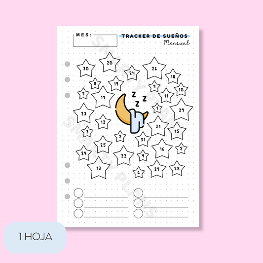 Plantilla Individual Mensual - Tracker Mis Sueños