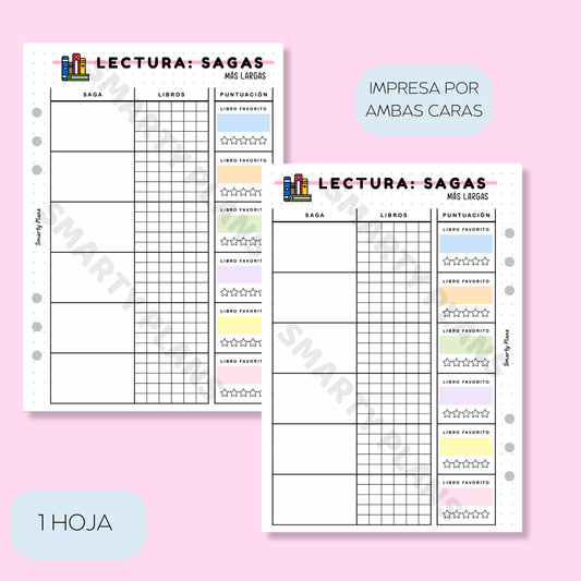 Plantilla Lectura - Sagas Largas