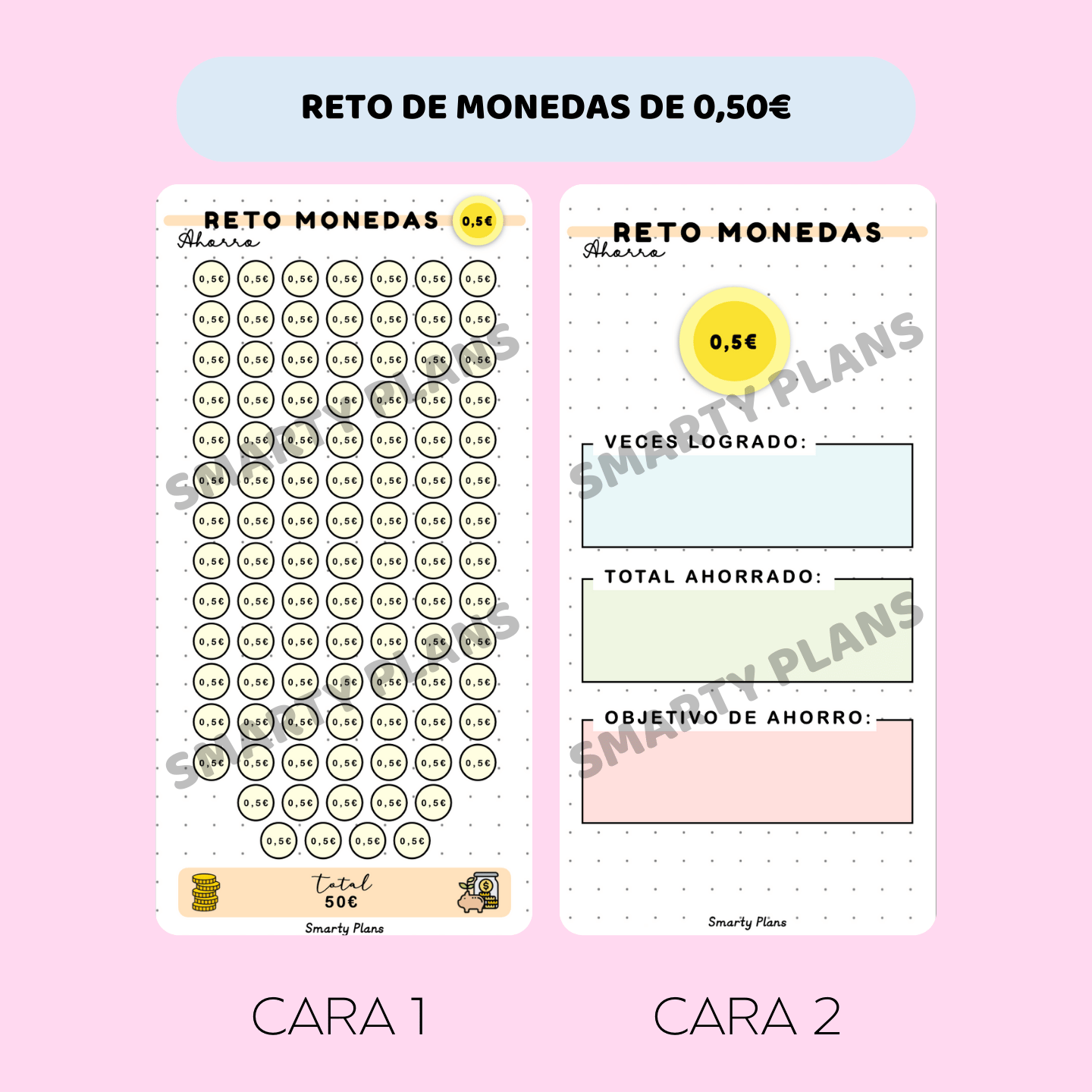 Retos de Ahorro -  Tarjetas Plastificadas