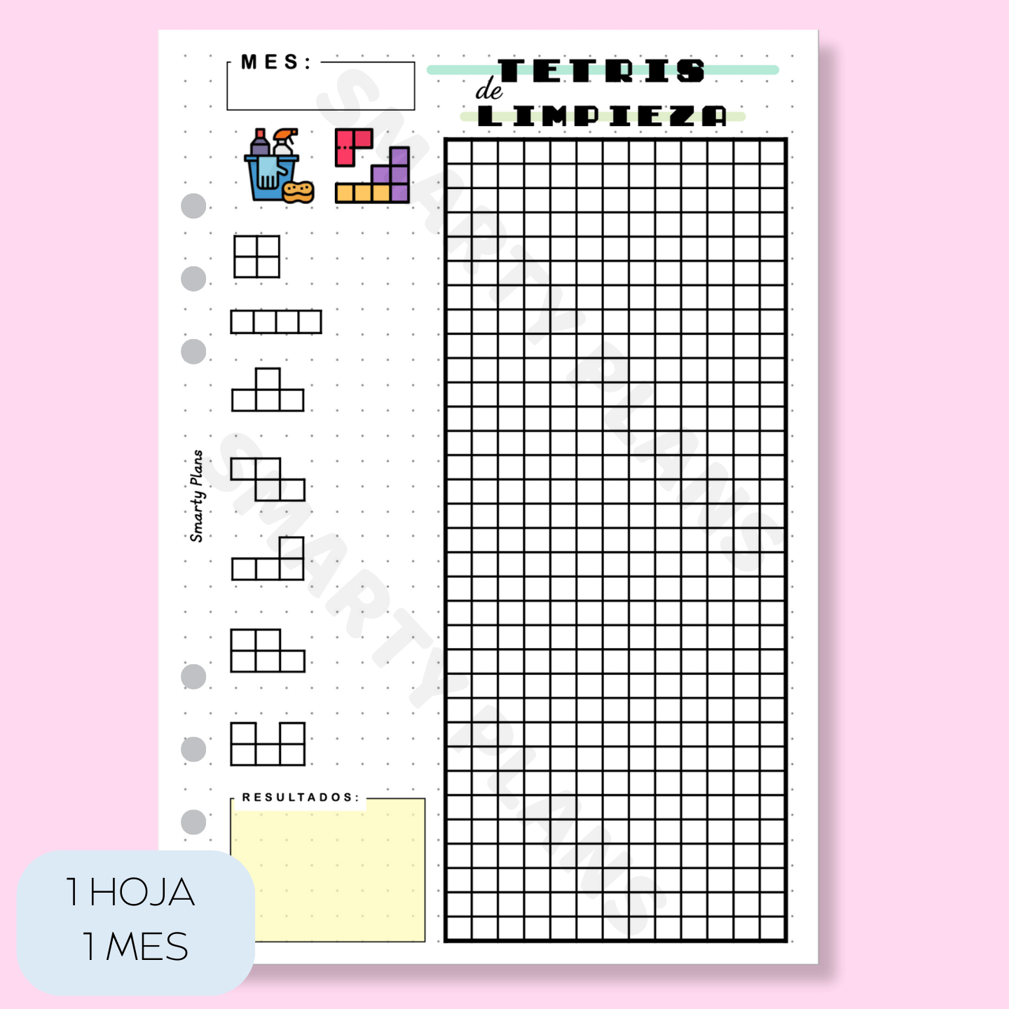 Plantilla Mensual - Tetris Limpieza