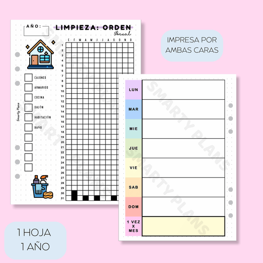 Hoja Anual - Limpieza Orden