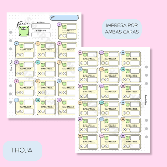 Plantilla Mensual - Mi Peso