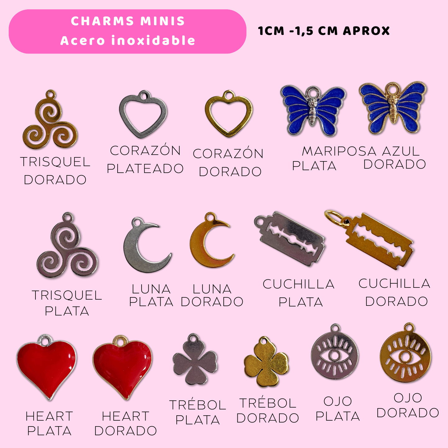 Charms Acero Inoxidable - Travel Journal