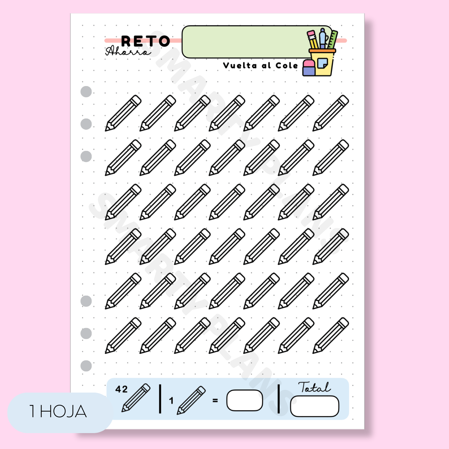 Plantilla Individual Finanzas - Reto de Ahorro Vuelta al Cole