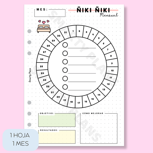 Plantilla Mensual - Ñiki Ñiki