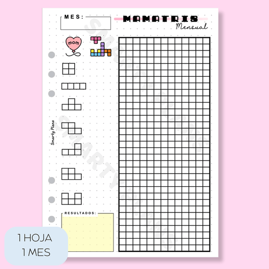 Plantilla Mensual - Tetris Madres