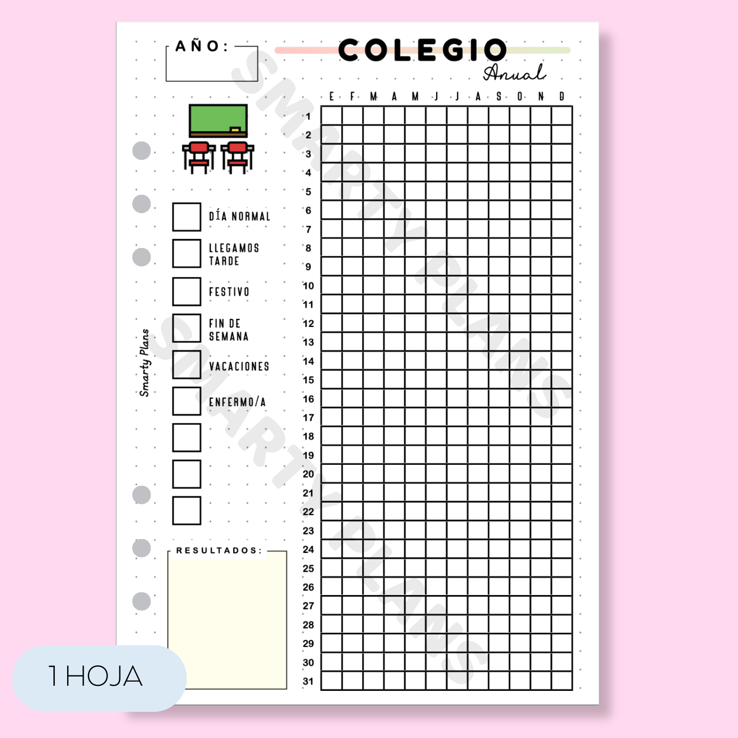 Hoja Anual - Colegio