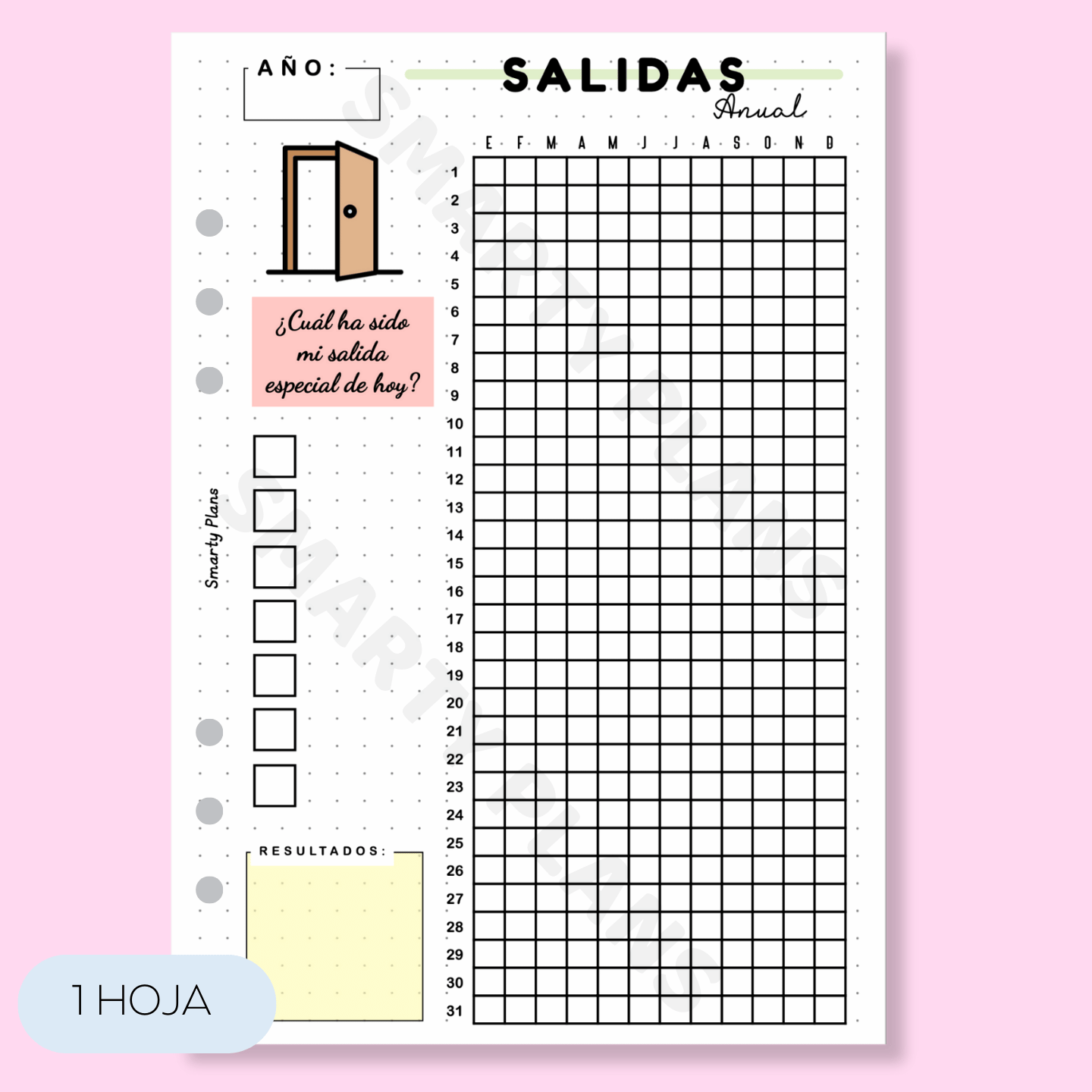 Hoja Anual - Salidas