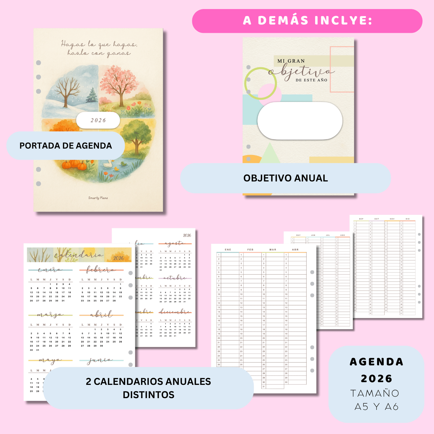 Kit - Agenda MENSUAL 2026