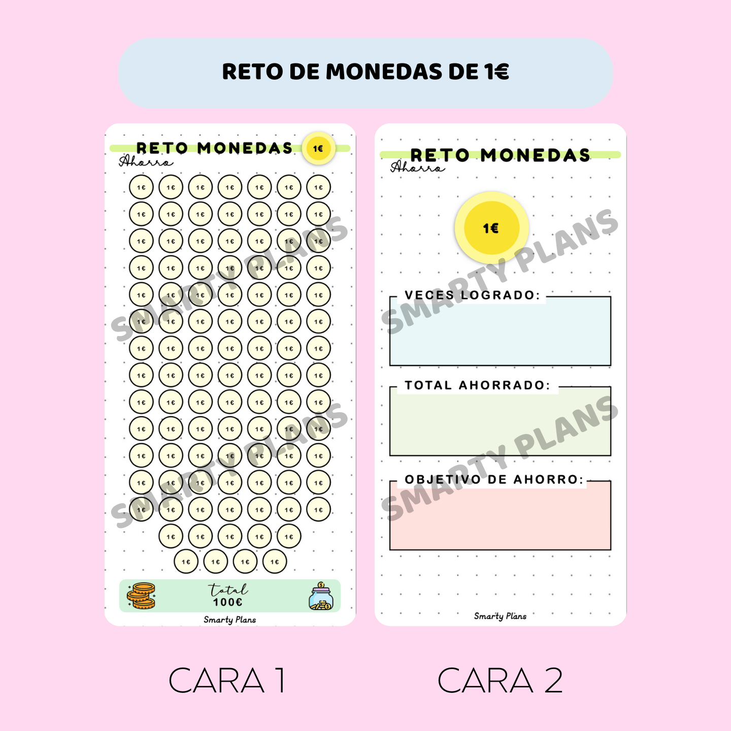 Retos de Ahorro -  Tarjetas Plastificadas