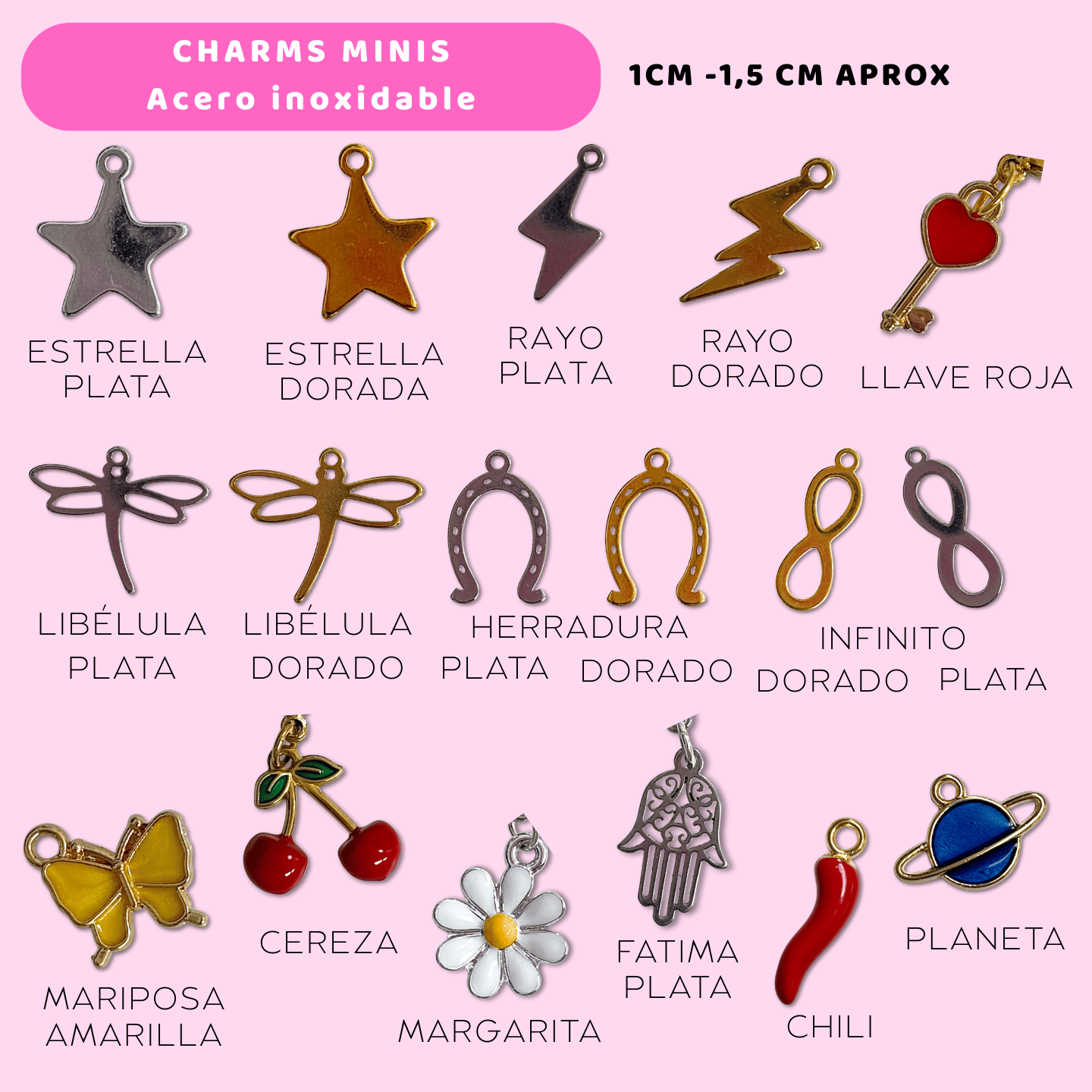 Charms Acero Inoxidable - Travel Journal