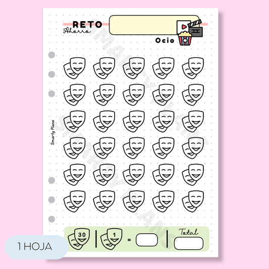 Plantilla Individual Finanzas - Reto de Ahorro Ocio