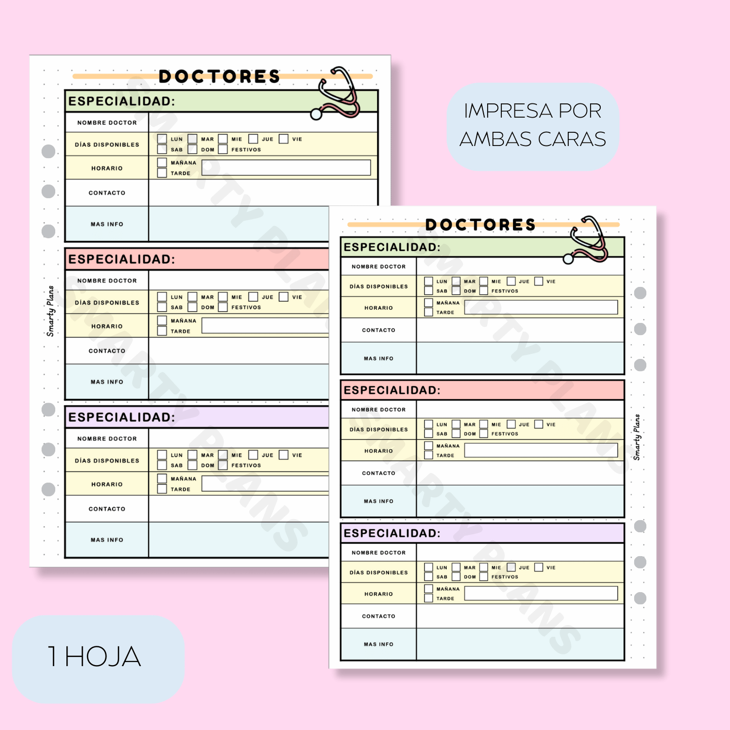 Plantilla Individual - Lista de Doctores