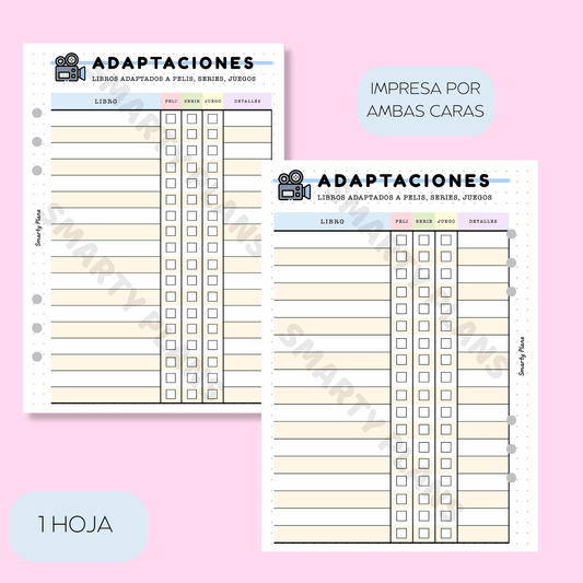Plantilla Lectura - Adaptaciones