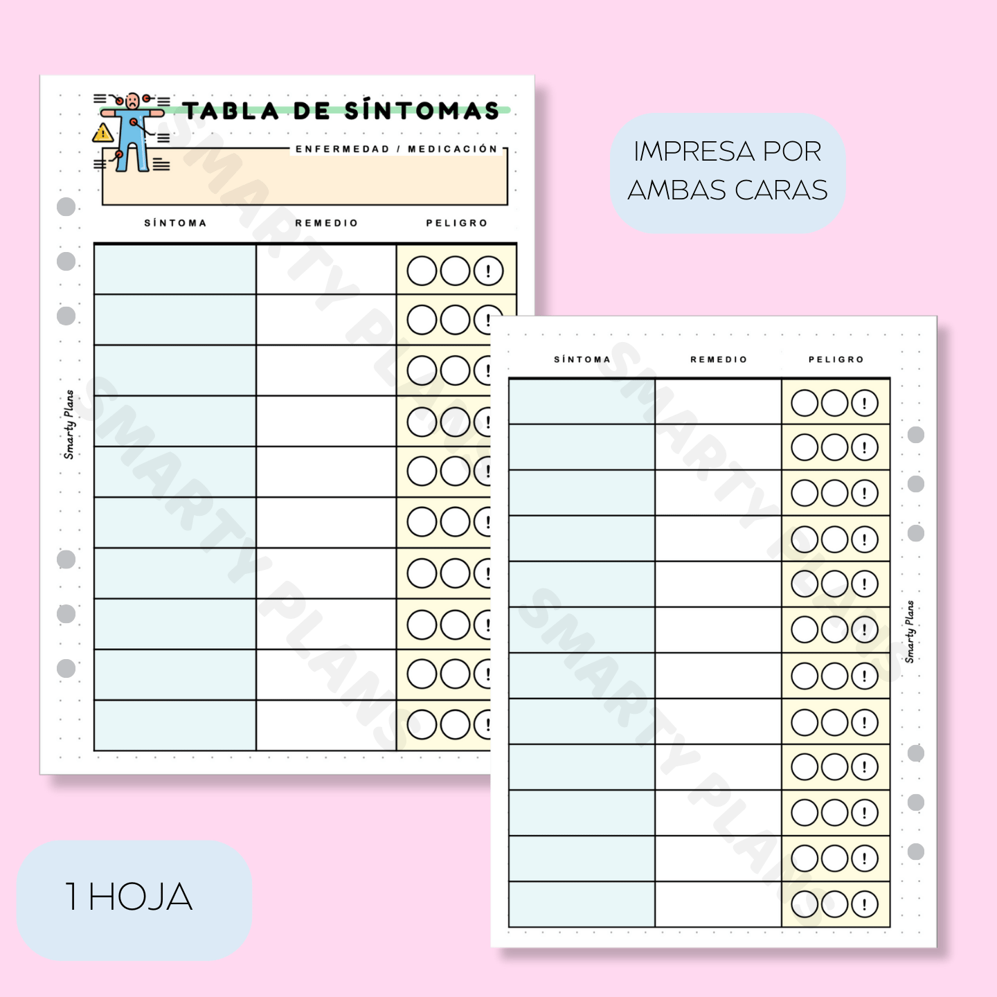 Plantilla Individual - Tabla de Síntomas