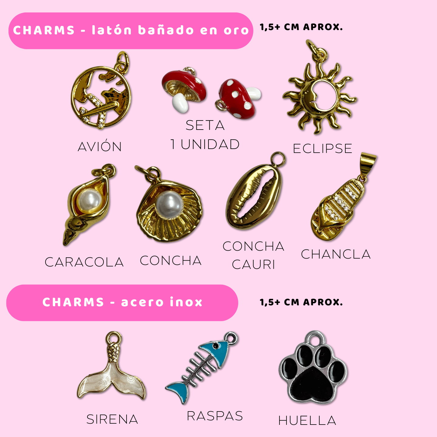 Charms Acero Inoxidable - Travel Journal