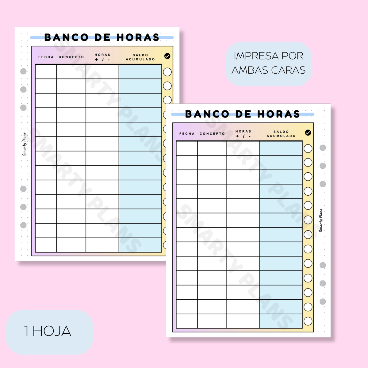 Plantilla Individual Currante - Banco de Horas