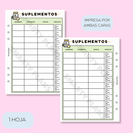 Plantilla Individual - Suplementos